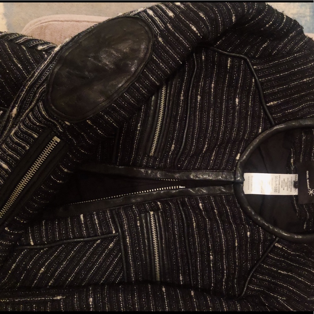 Isabel Marant tweed and leather jacket